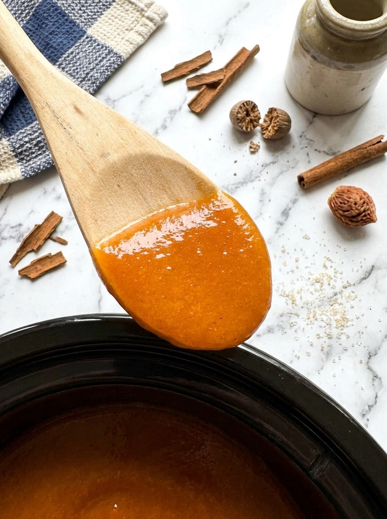 Easy Homemade Slow Cooker Peach Butter - 2