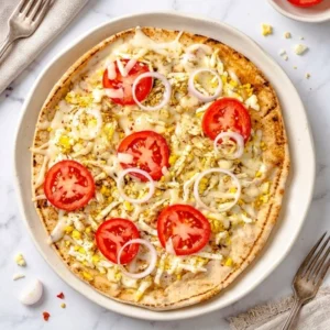 Easy Mediterranean Breakfast Pizza