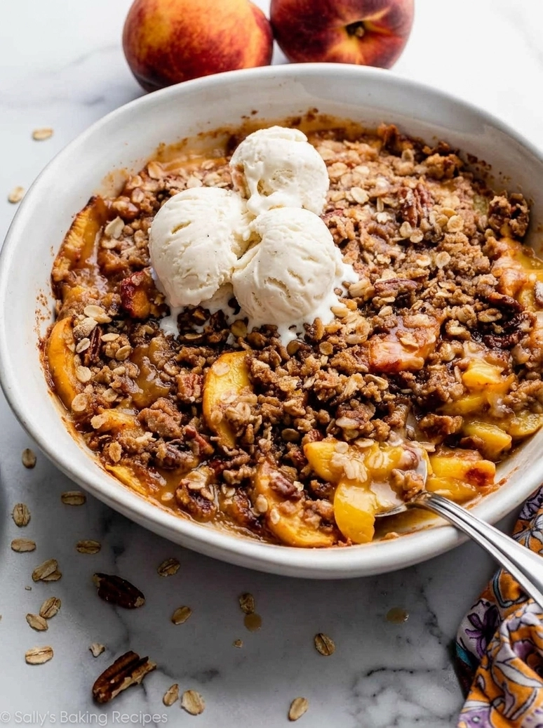 Easy Peach Crisp Recipe - 1
