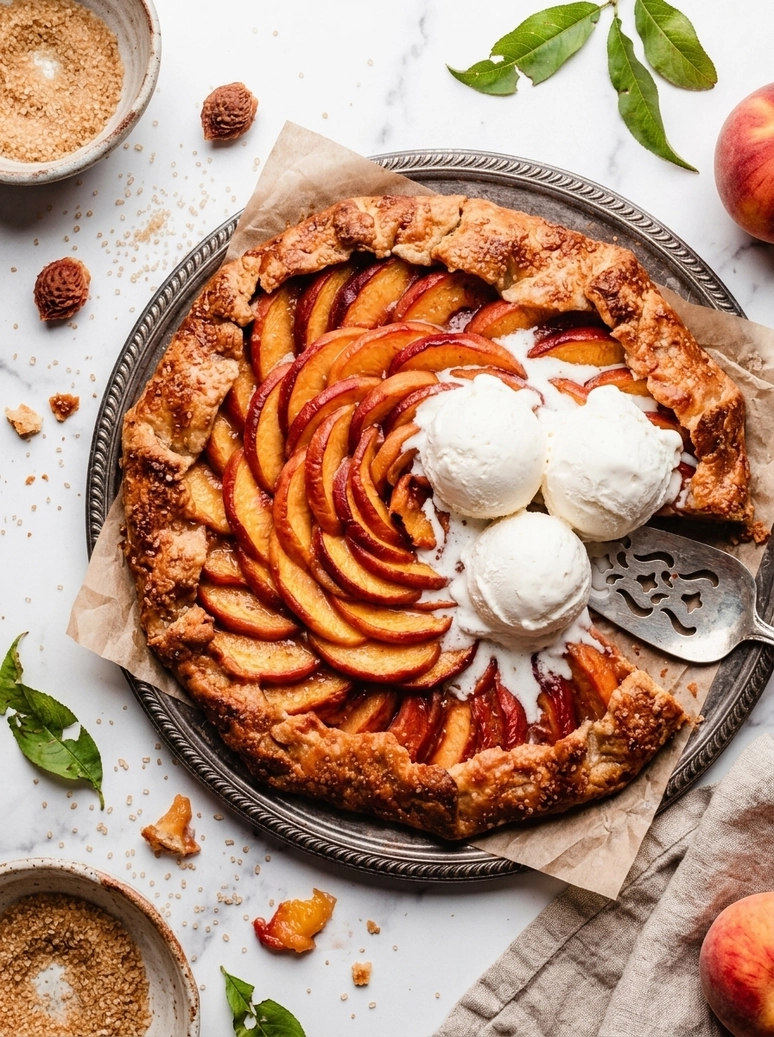 Easy Peach Galette Recipe - 1