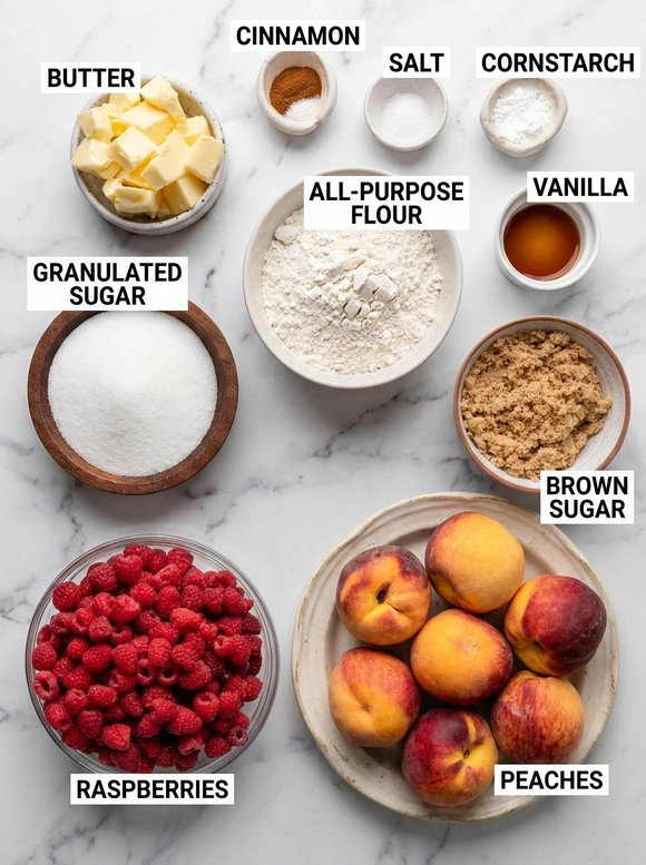 Easy Raspberry Peach Crisp Recipe - 1