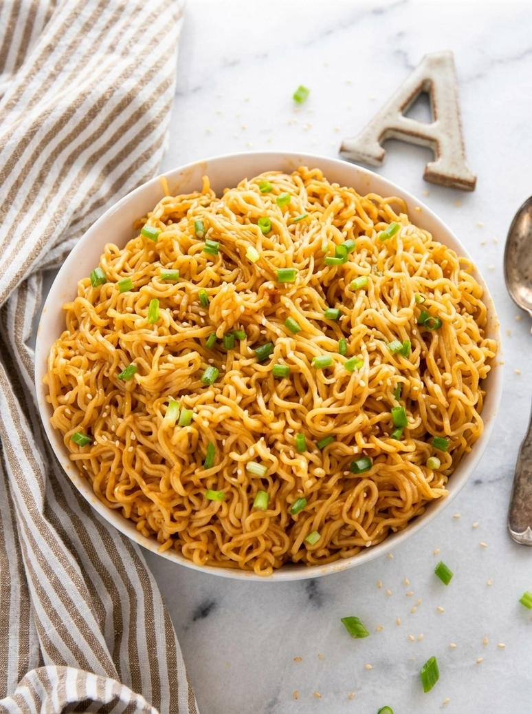 Easy Sesame Garlic Ramen Noodles - 2
