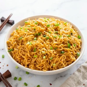 Easy Sesame Garlic Ramen Noodles