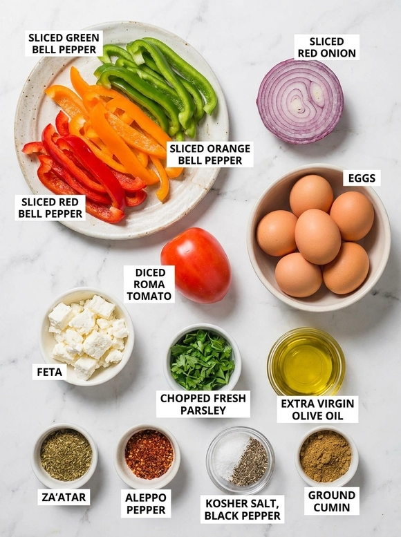 Easy Sheet Pan Eggs with Vegetables - 1