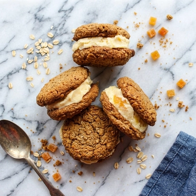 Easy Vegan Oatmeal Ice Cream Sandwiches