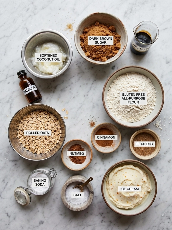 Easy Vegan Oatmeal Ice Cream Sandwiches - 1