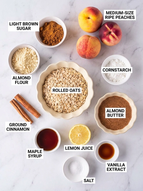 Easy Vegan Peach Crisp Recipe - 1
