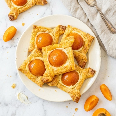 Flaky Apricot Cream Cheese Pastries