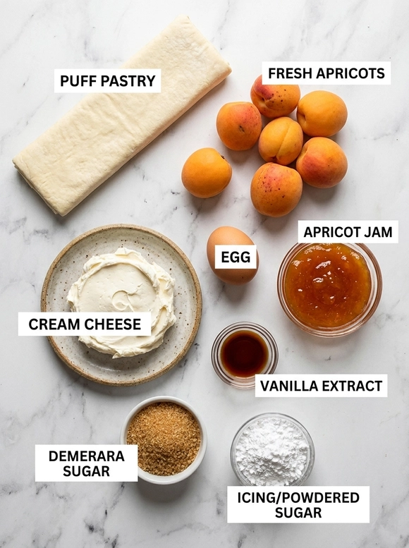Flaky Apricot Cream Cheese Pastries - 1