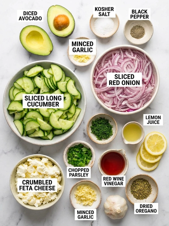 Fresh Cucumber Feta Salad Recipe - 1