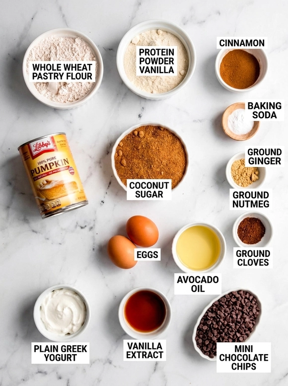 Healthy Pumpkin Protein Muffins Recipe - 1