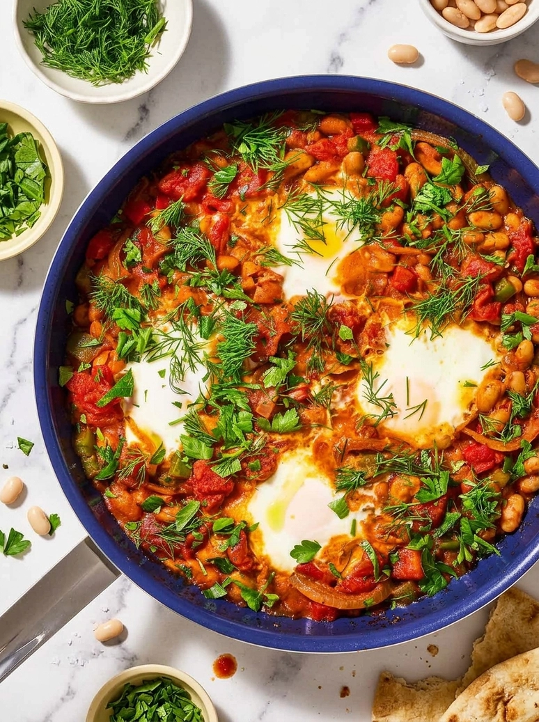 Hearty White Bean Shakshuka Recipe - 1