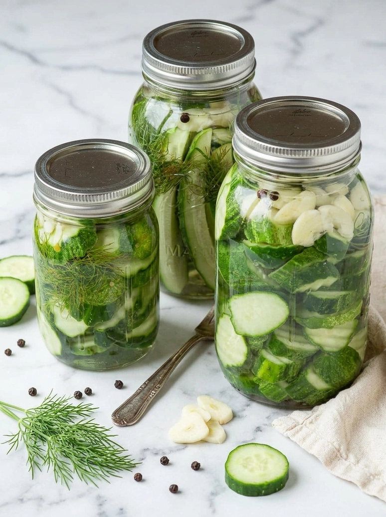 Homemade Easy Refrigerator Dill Pickles - 2