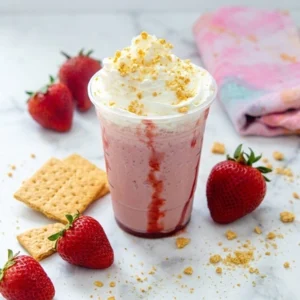 Homemade Strawberry Cheesecake Frappuccino