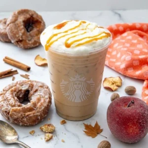 Iced Caramel Apple Cream Latte