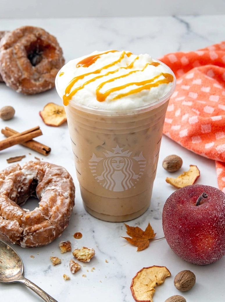 Iced Caramel Apple Cream Latte - 1