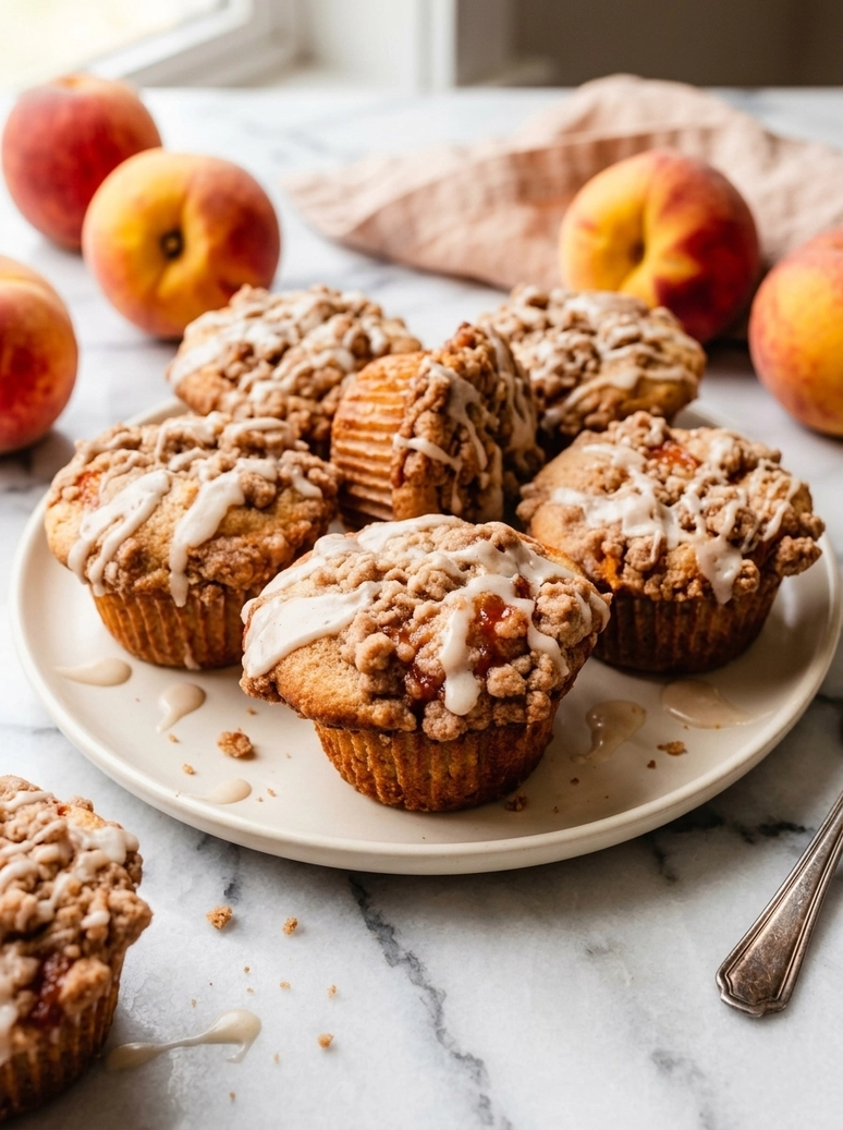 Peach Cobbler Muffins Recipe - 2