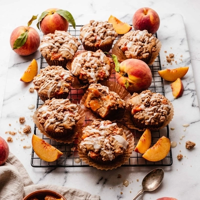 Peach Cobbler Muffins Recipe