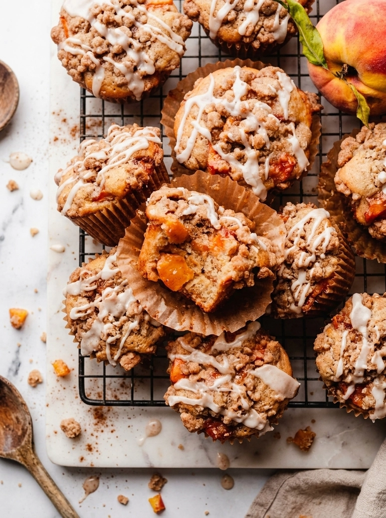 Peach Cobbler Muffins Recipe - 1