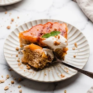 Peach Cobbler Upside Down Cake