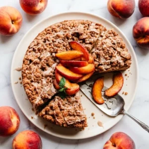 Peach Coffee Cake with Crumb Topping