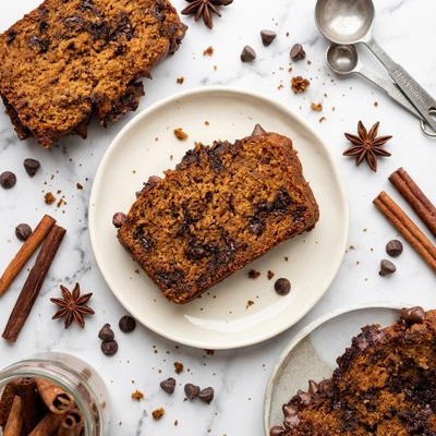 Pumpkin Chocolate Chip Banana Bread