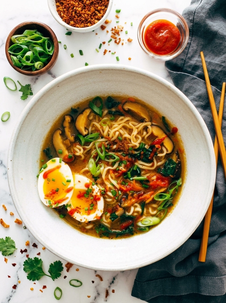 Quick Homemade Ramen with Vegetables - 2
