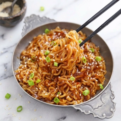 Quick Saucy Ramen Noodles Recipe