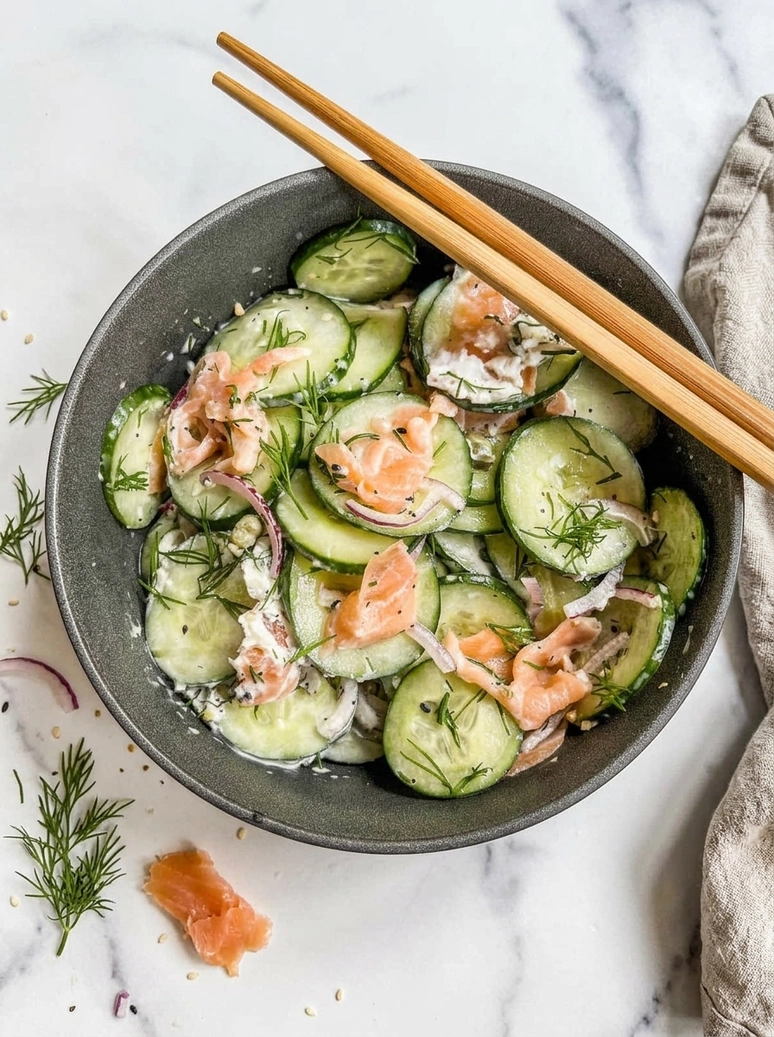 Smoked Salmon Everything Bagel Cucumbers - 2