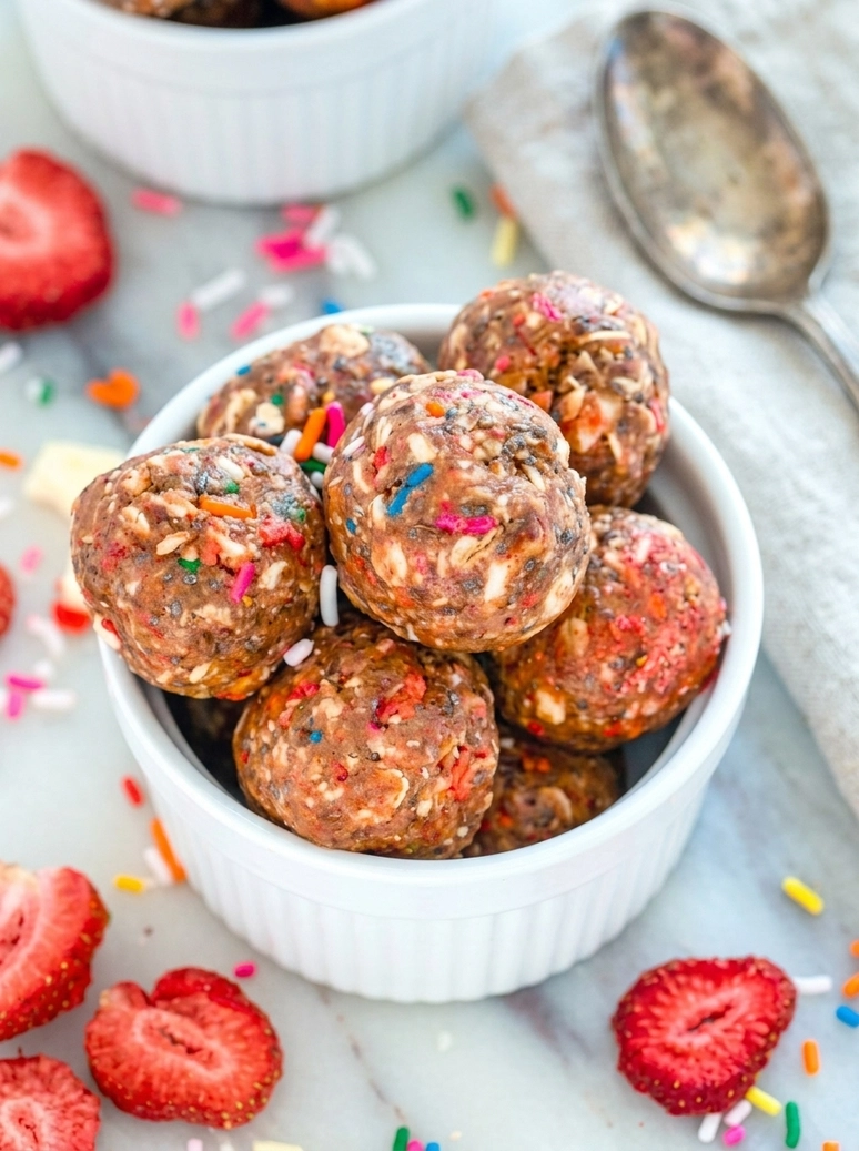 Strawberry Funfetti Energy Bites - 1