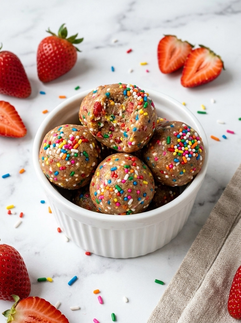 Strawberry Funfetti Energy Bites - 2