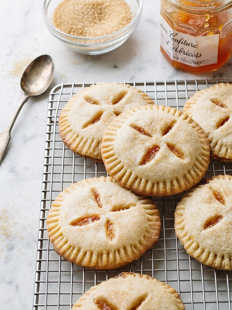 Sweet Apricot Sugar Cookie Pies - 2