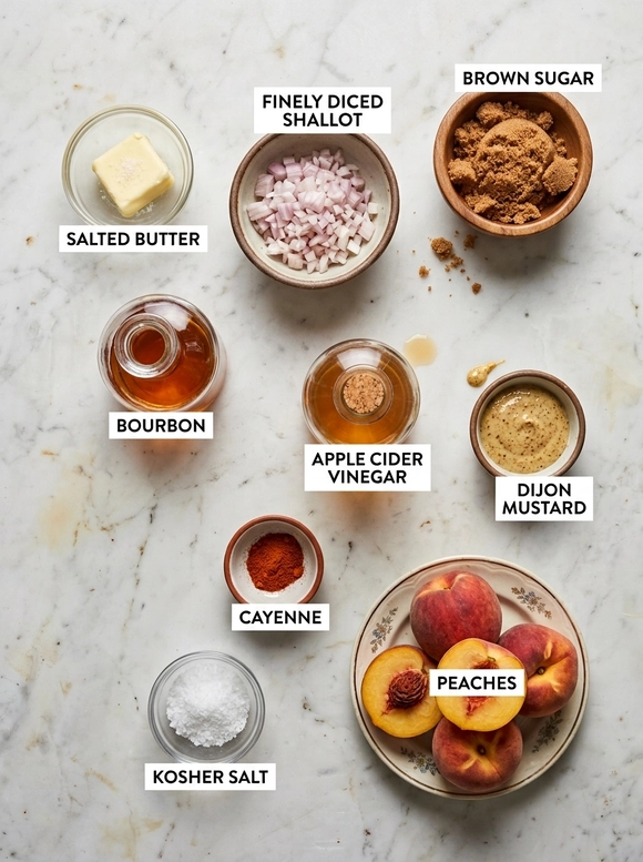 Sweet Brown Butter Peach BBQ Sauce - 1