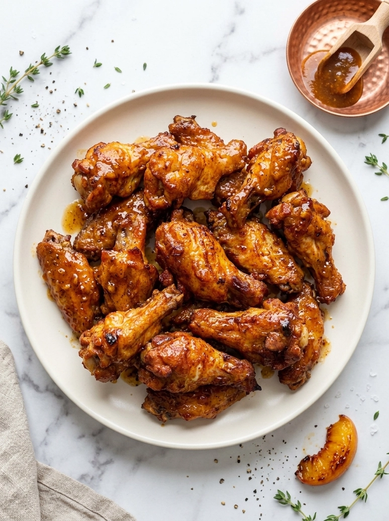 Sweet Brown Butter Peach BBQ Sauce - 1