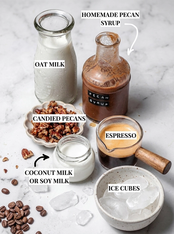 Sweet Iced Pecan Crunch Latte - 1