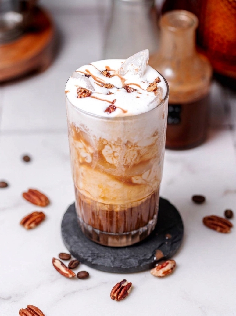 Sweet Iced Pecan Crunch Latte - 1