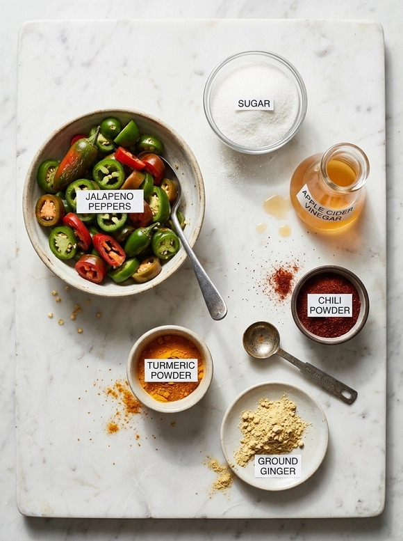 Sweet Spicy Candied Jalapenos - 1