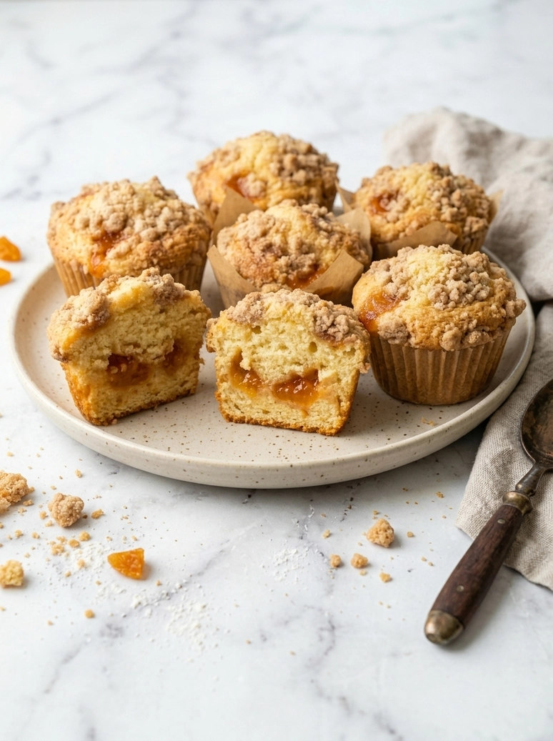 Tall Apricot Streusel Muffins - 2