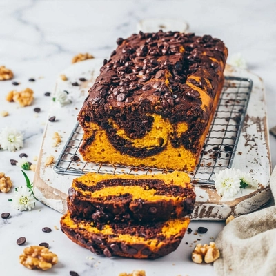 Vegan Chocolate Pumpkin Bread Recipe