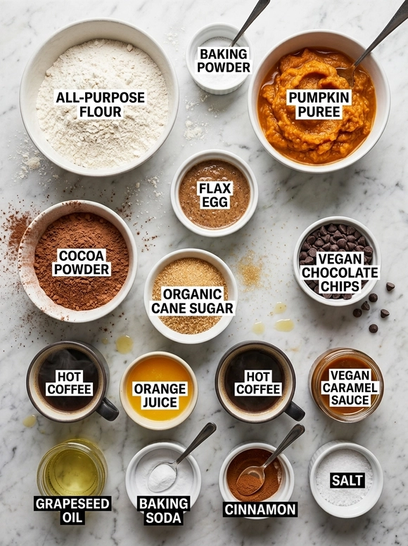 Vegan Chocolate Pumpkin Bread Recipe - 1