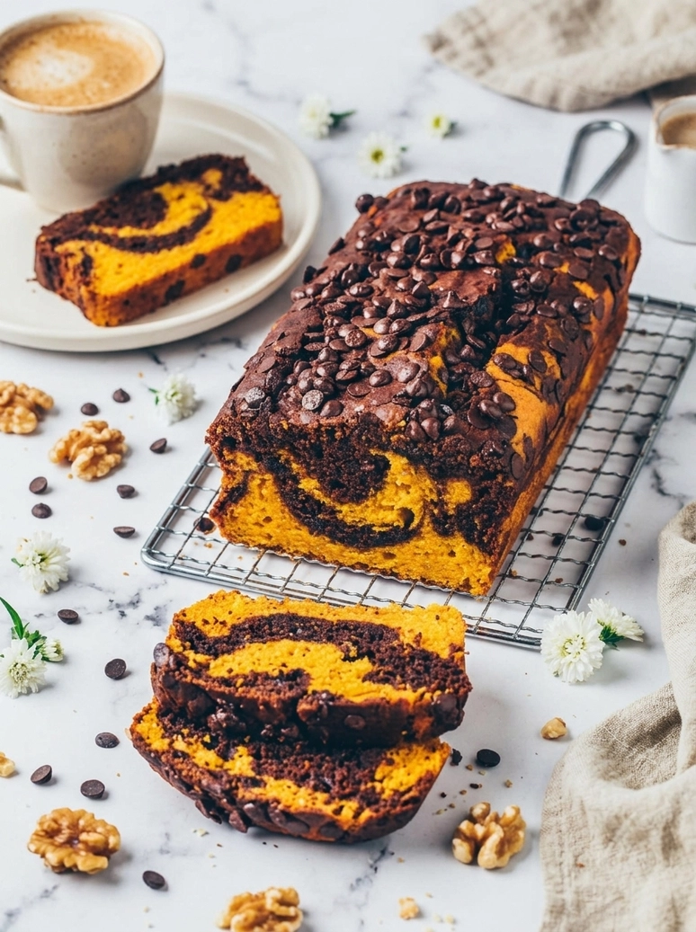Vegan Chocolate Pumpkin Bread Recipe - 1