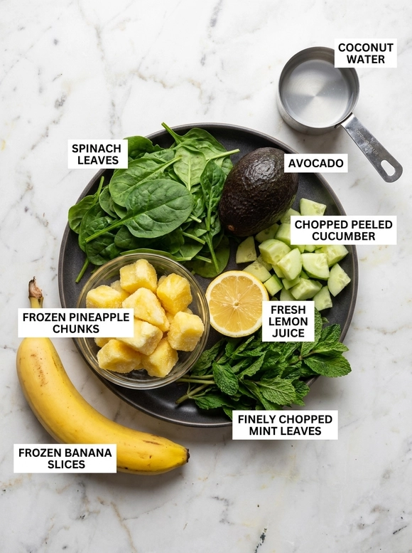 Vegan Green Smoothie with Mint - 1