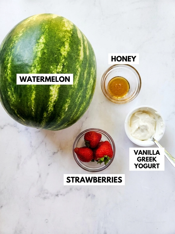 Watermelon Fries with Strawberry Dip - 1